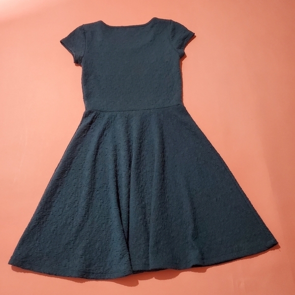 Areopostale Teal Green Blue Skater Dress Knit - Picture 2 of 3